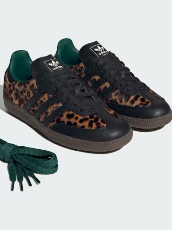 adidas Shoes - adidas Samba OG
Black Green Leopard (Women's)
